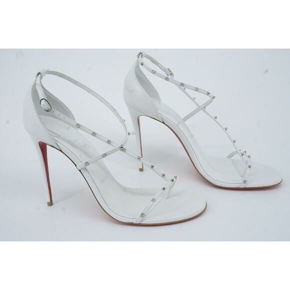 Christian Louboutin Riojana Strappy Spiked Sandals SZ 39.5 NIB stud $795 Wedding - Picture 10 of 11